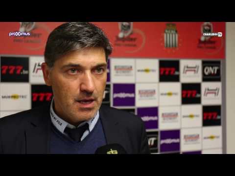 Felice Mazzu  après Charleroi - Lokeren