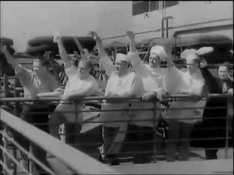s.s. Bremen - North German Lloyd - Short cut from 1936 "Spiel an Bord" German Comedy film