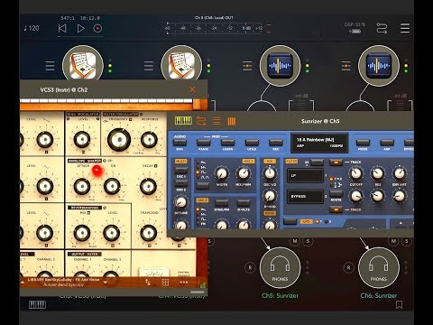 iVCS3 AUv3 & Sunrizer AUv3 - Berlin School Music Style AUM Session - iPad Demo