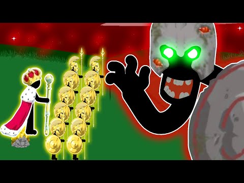 Golden Legion vs Zombie Giant Boss - Stick War Legacy Hank Mod Hugo