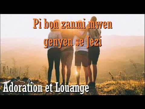 PI BON ZANMI MWEN GENYEN SE JEZI || ADORATION ET LOUANGE AVEC FRERE ALLELOUA