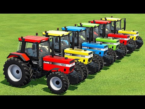 TRANSPORTING CAS TRACTORS WITH ISUZU COLORE TRUCKS - Farming Simulator 22