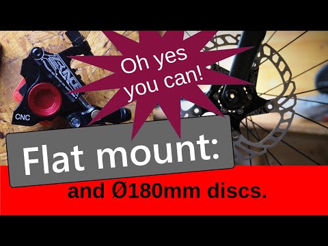 Flat Mount and 180mm discs: yes you can!