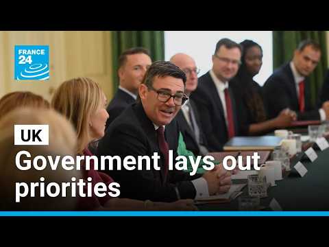 'We've got to be prepared to reprioritise': UK's PM holds first cabinet meeting