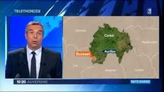 preview picture of video 'Faux éboueurs et vrais calendriers, à Boisset (Cantal-Auvergne)'