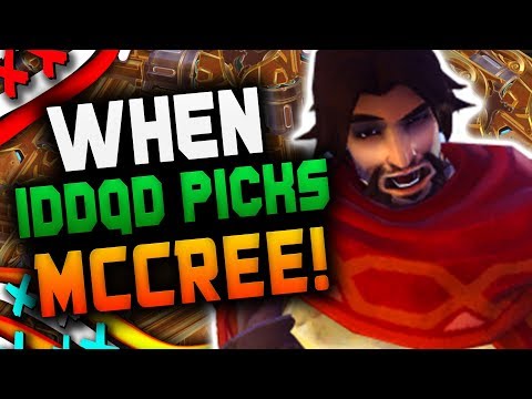 When IDDQD PICKS MCCREE! [ OVERWATCH SEASON 14 TOP 500]