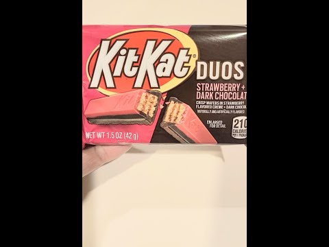 *NEW* KitKat Duos Strawberry +Dark Chocolate #shorts
