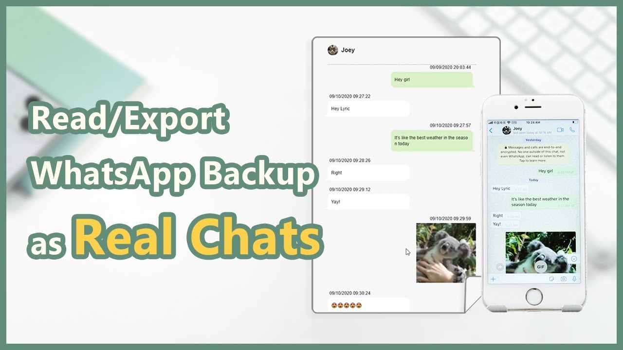 Exporteer WhatsApp als echte chats