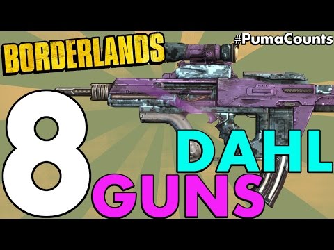 Top 8 Best Dahl Guns and Weapons in Borderlands 1 #PumaCounts