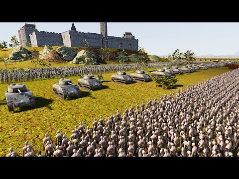 7,000,000 Zombies Siege US WW2 FORTRESS! - Ultimate Epic Battle Simulator 2 UEBS 2