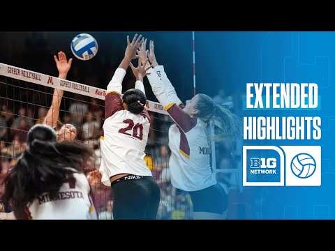 South Dakota State at Minnesota | Extended Highlights | Big Ten Volleyball | 09/14/2025