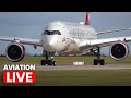 A380 777s And More HEAVY Departures LIVE Plane Spotting From Manchester Airport ️