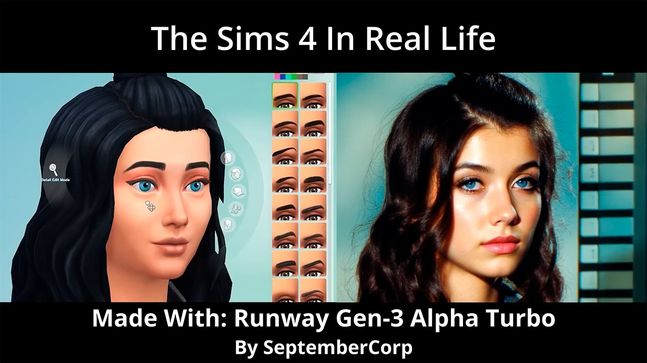The SIMS 4 in REAL LIFE with ultra realistic graphics Reimagined By AI Runway Gen 3