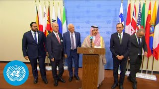 Two States Solution agenda - Joint Security Council Media Stakeout | United Nations