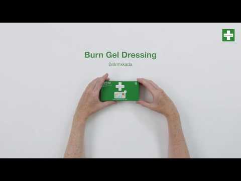 Kylkompress Cederroth Burn Gel Dressing 10x10cm 2st - Youtube manufacturer video 2