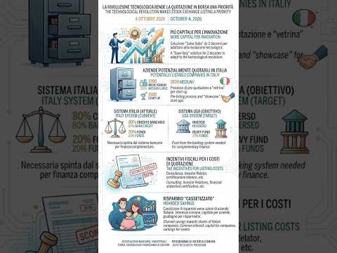 La rivoluzione tecnologica rende la quotazione in Borsa è una priorità