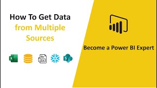 Power BI Tutorial for Beginners | How to Get Data From Multiple Data Sources