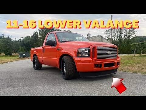 2011 - 2016 FORD SUPERDUTY LOWER VALANCE ON A 2005 - 2007 BUMPER
