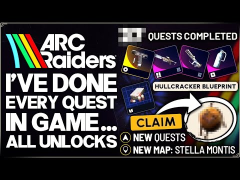 Arc Raiders - Doing EVERY Quest Gives You... - Best Rewards, Guns, Unlocks & FAST Questing Guide!