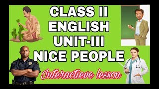 Nice people 2nd class English lesson