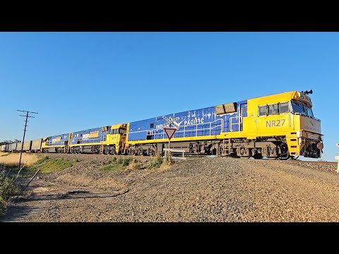 3PM6 PN up "Linfox Express #2" (NR27 NR111 NR87, 94P), Perth-Melbourne, 1955, 16/1/26, Glenorchy VIC