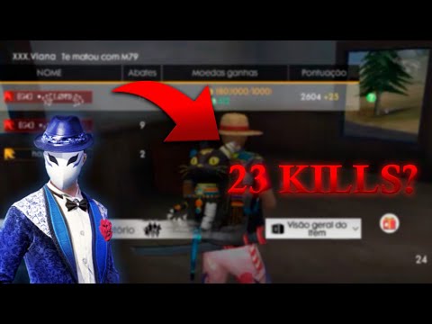 23 KILLS NA RANQUEADA -MELHORES CLIPES#2 FREE FIRE!!