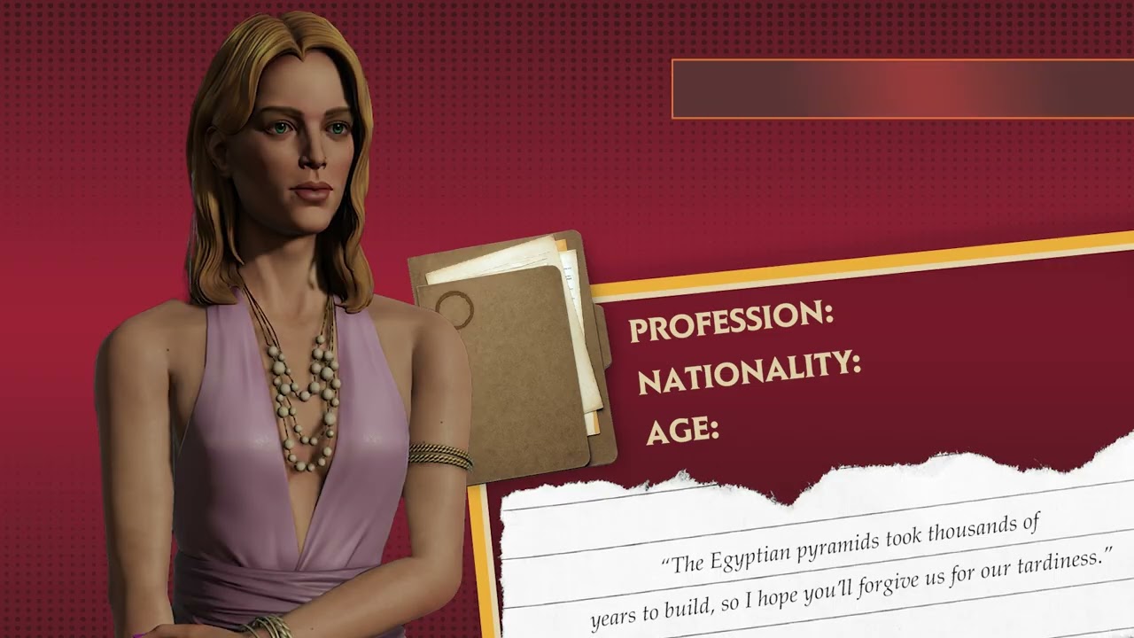 Agatha Christie: Death on the Nile – Suspects Aboard teaser