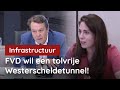 Kerseboom (FVD): De Westerscheldetunnel moet tolvrij!