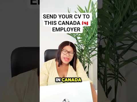 Send Your CV Now To This Canada🇨🇦 Employer #youtubeshorts #canada #shorts