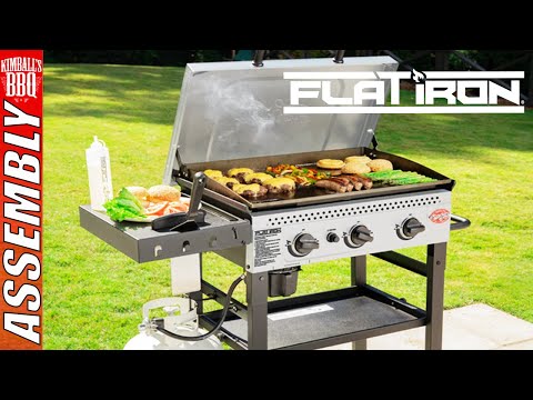 Char-griller Flatiron 3 Burner Assembly & Burn in with Smashburgers