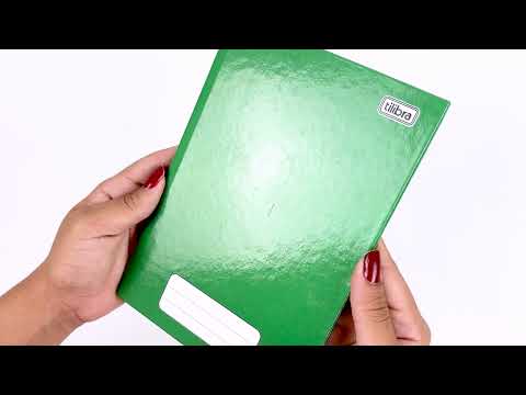 Vídeo do produto Caderno Brochura Capa Dura 1/4 Pepper Verde 80 Folhas