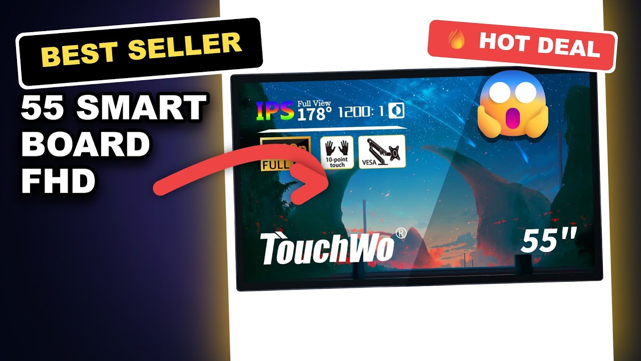 55 Smart Board FHD 1080P Touchscreen Interactive Display Review - Ultra Smart Android Whiteboard