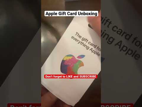 Apple Gift Card Unboxing