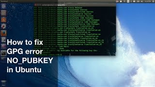 How to fix GPG error NO_PUBKEY in Ubuntu