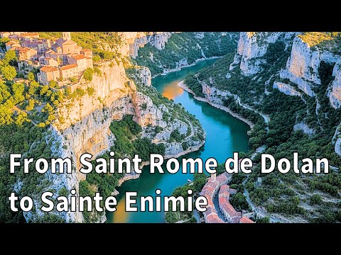 [4K] Von Saint-Rome-de-Dolan nach Sainte-Enimie | Panoramastrecke Gorges du Tarn, Südfrankreich
