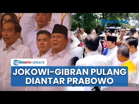 Momen Spesial Prabowo Antar Jokowi-Gibran dan Kaesang usai HUT Gerindra, Wapres Cium Tangan Presiden