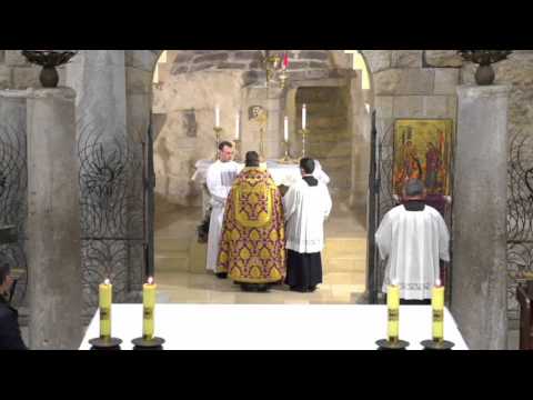 Angelus na gruta da Anunciação 05/12/2015