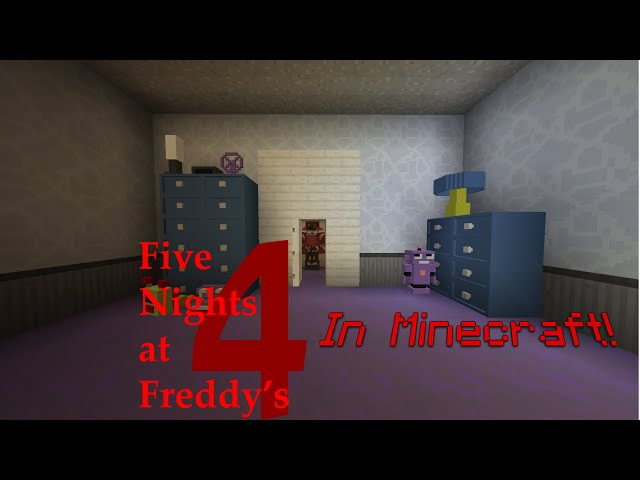 FNAF 4 Map and Resource Pack Minecraft Map