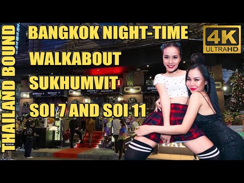 BANGKOK, PASSEIO NOTURNO SUKHUMVIT, SOI 7 e 8