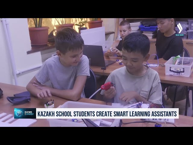 Казакстандык окуучулар адам формасындагы робот жасап чыгарышты