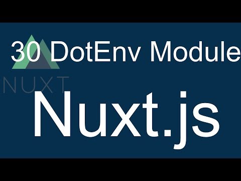 30 Nuxt JS beginner tutorial Use Dotenv Module
