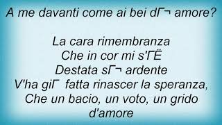 Andrea Bocelli - Vaghissima Sembianza Lyrics