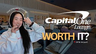 📝Review - the Capital One Lounge at DFW airport✈️ Is it worth it?