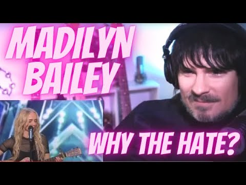 PRO SINGER'S first REACTION to MADILYN BAILEY - A SONG OUT OF HATE COMMENTS? (AMERICA'S GOT TALENT)