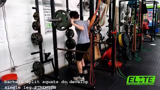 BB Split Squats for Athletes