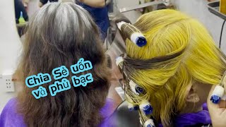 Share weak hair curling #trungmaster