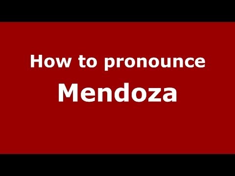How to pronounce Mendoza (Spanish/Argentina) - PronounceNames.com