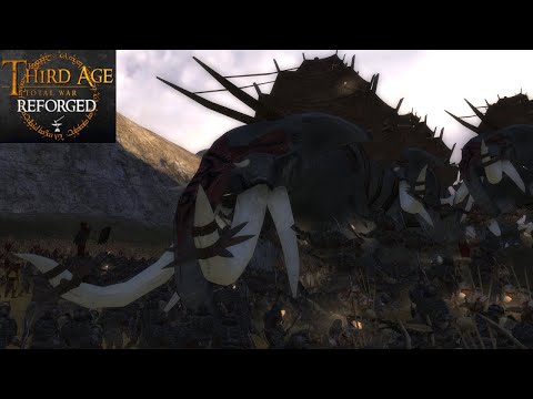 MUMAKIL GRAVEYARD, LAND OF FALLEN GIANTS (Siege Battle) - Third Age: Total War (Reforged)
