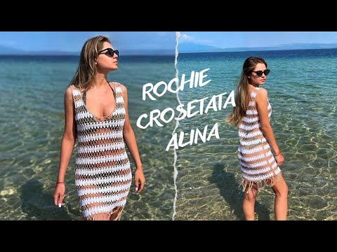 Rochie crosetata de plaja Alina -Partea a-II-a