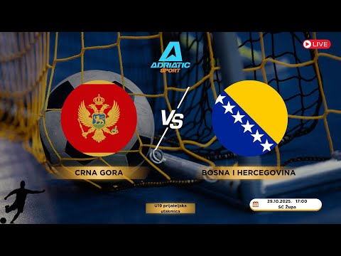Futsal U19 | Crna Gora vs Bosna i Hercegovina | LIVE